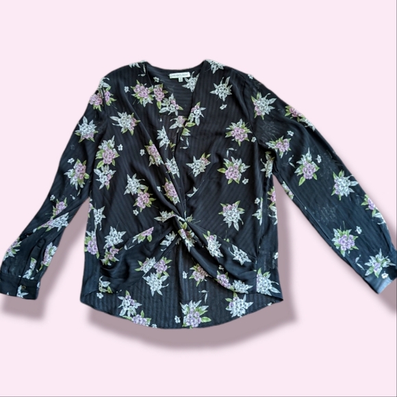 Heartloom Twist Front floral Camille top sz XL - Picture 3 of 6